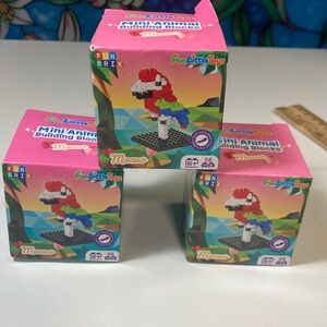 5 for $10: 3x! Fun Brix Fun Little Toys Mini Animal Building Blocks Macaw Parrot